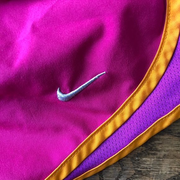 Nike Dri-Fit athletic shorts, size small, pink and purple - Picture 4 of 5